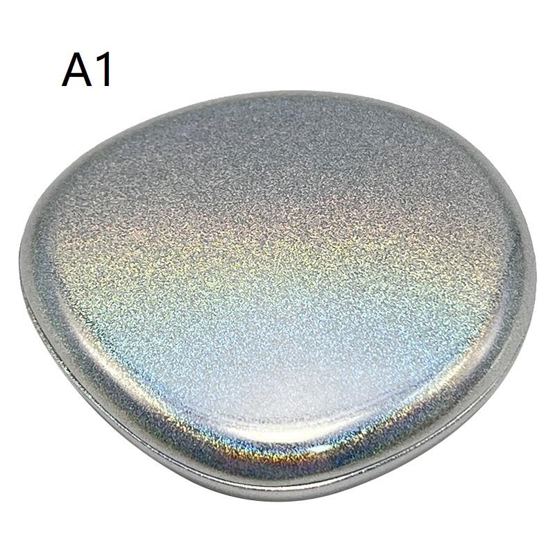 Zinc Alloy Solid Perfume Container, Sliding Lid Balm Box, Mini Refillable Metal Makeup Case