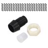 100 Sets LED Holder 5mm Plastic Light Emitting Diode Panel Mount Clip Accessory Set Kit