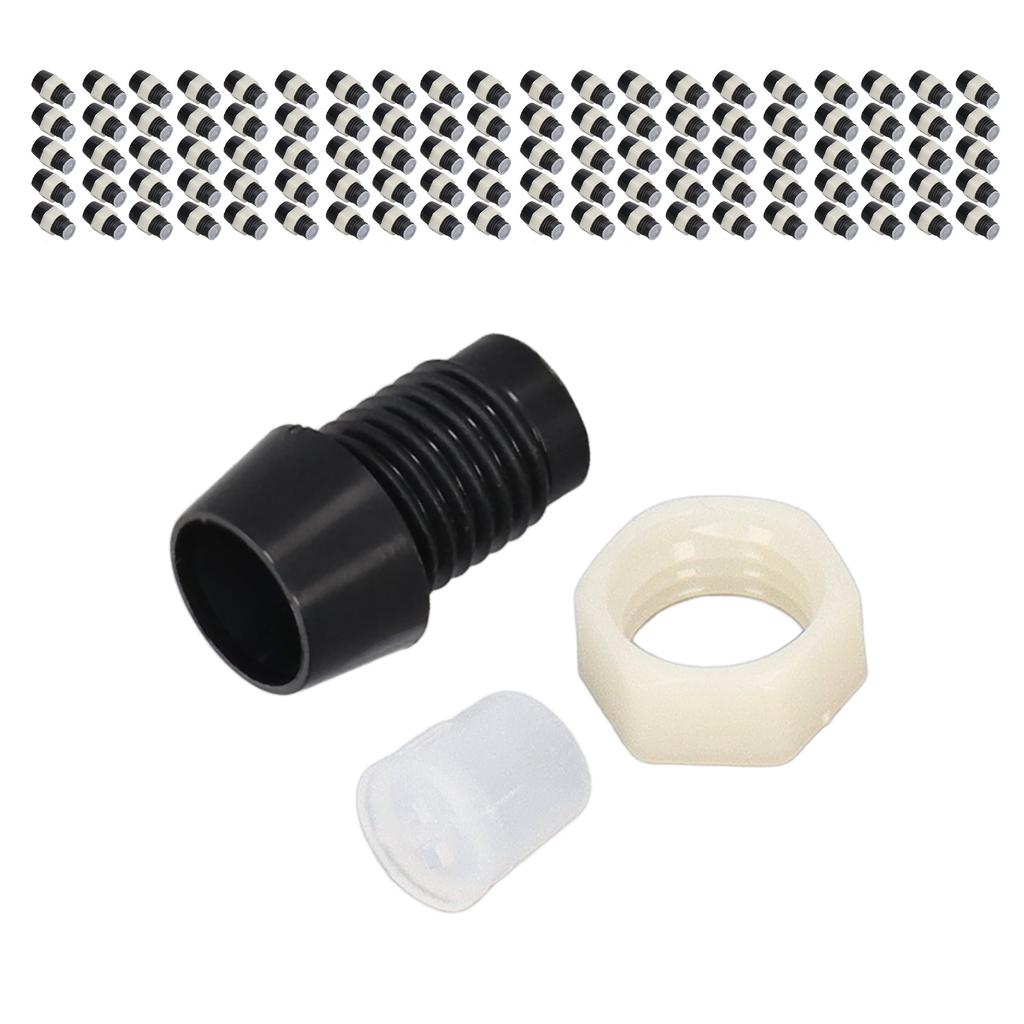 100 Sets LED Holder 5mm Plastic Light Emitting Diode Panel Mount Clip Accessory Set Kit