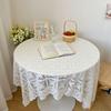 Rustic Lace Tablecloth White Home Dust-proof Cover New Tablecloth  Party Valentine's Day