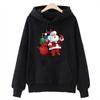 Ladies' Autumn And Winter Christmas, The New Santa Claus Carrying Christmas Gifts, The Shoulder-Length Pullover And Hooded Sweater.