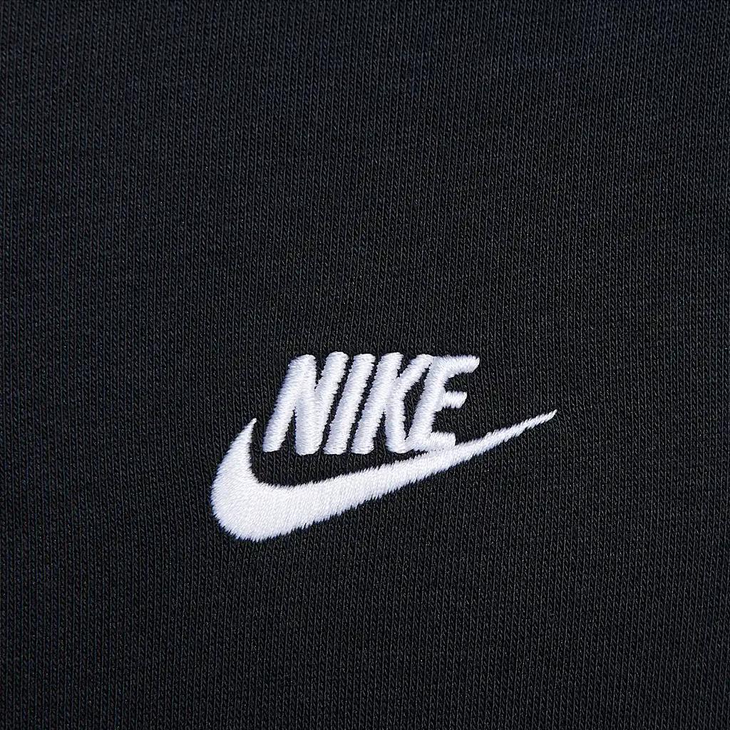 Nike Club Zip Up Französisches Langarm-Hoodie Herren Sweatshirts Schwarz FN3885010