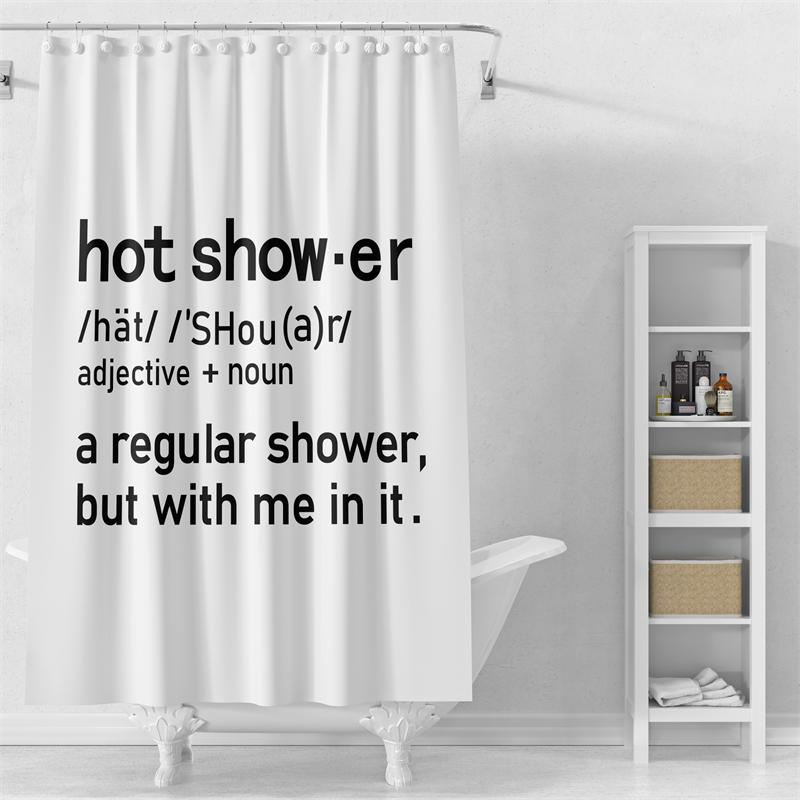 

Gaslight Gatekeep Girlboss Hot Shower Definition Funny Shower Curtain Set With Grommets And Hooks For Bathroom Decor W60H190(CM)-1 Pcs