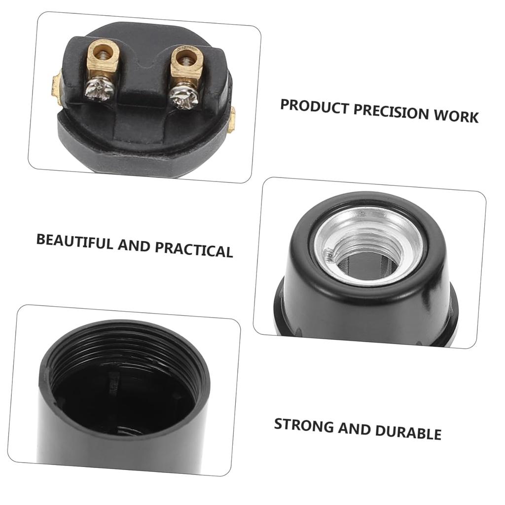 10pcs Self-Locking E14 Lamp Socket Replacement Bakelite Holder Easy Install for Home Lighting Fixtures