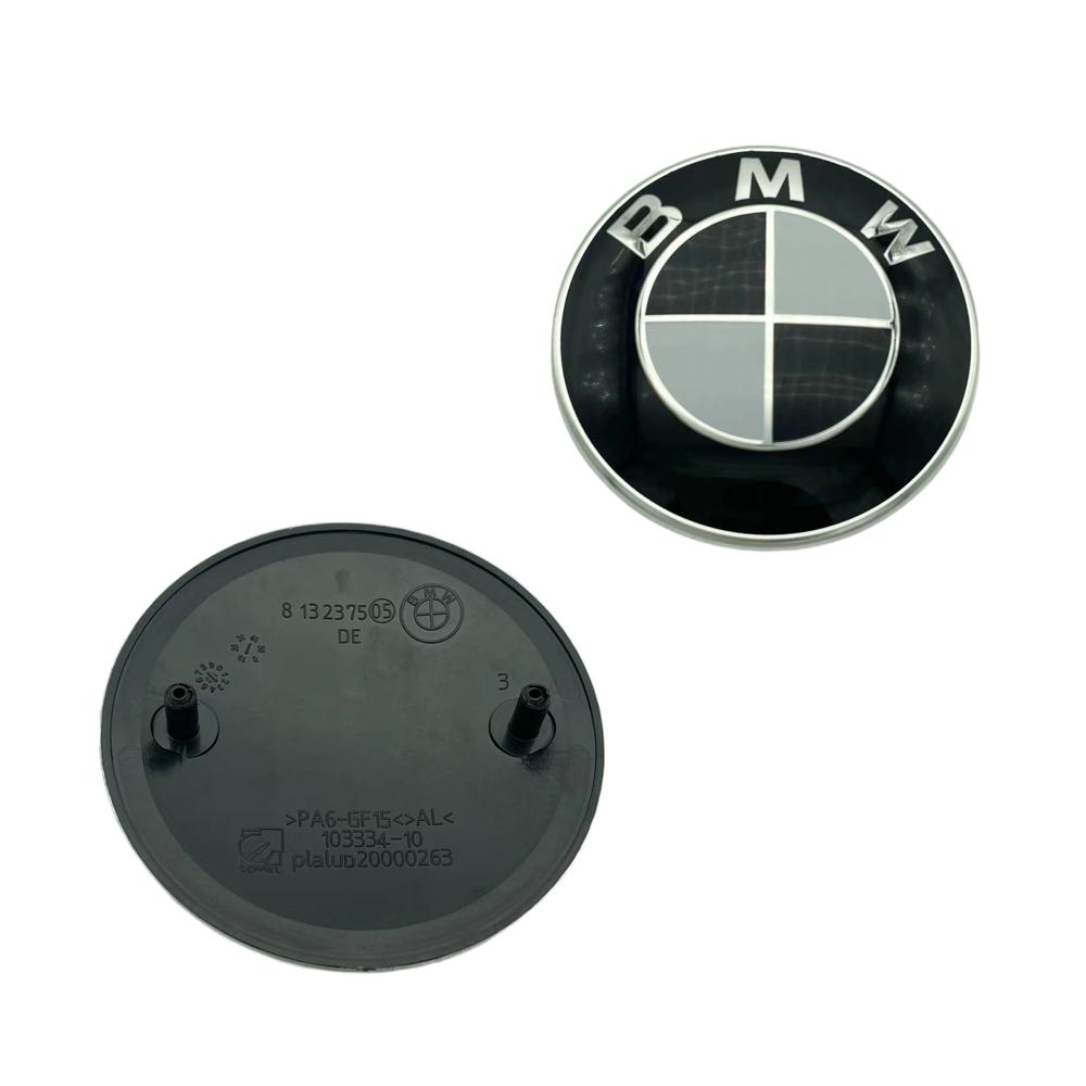 

2Pcs 74mm 82mm Car Emblem Logo Rear Trunk Badge for mini BMW E46 E39 E87 E90 E28 E53 E30 E60 E34 E36 E61 E62 E70 E91 E92 1x82mm 1x74mm черный белый