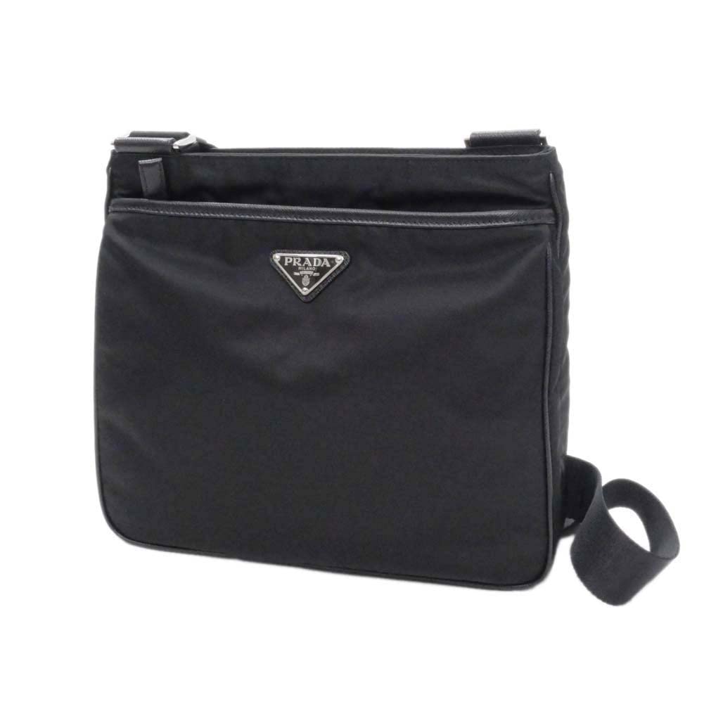 

Сумка 2VH118 2DMH XOO Nero Tessuto Re Nylon Saffiano Leather Triangle Logo Square Shoulder Bag [Prada] (Сумка) Чоловічий [бренд] [товар] чорний