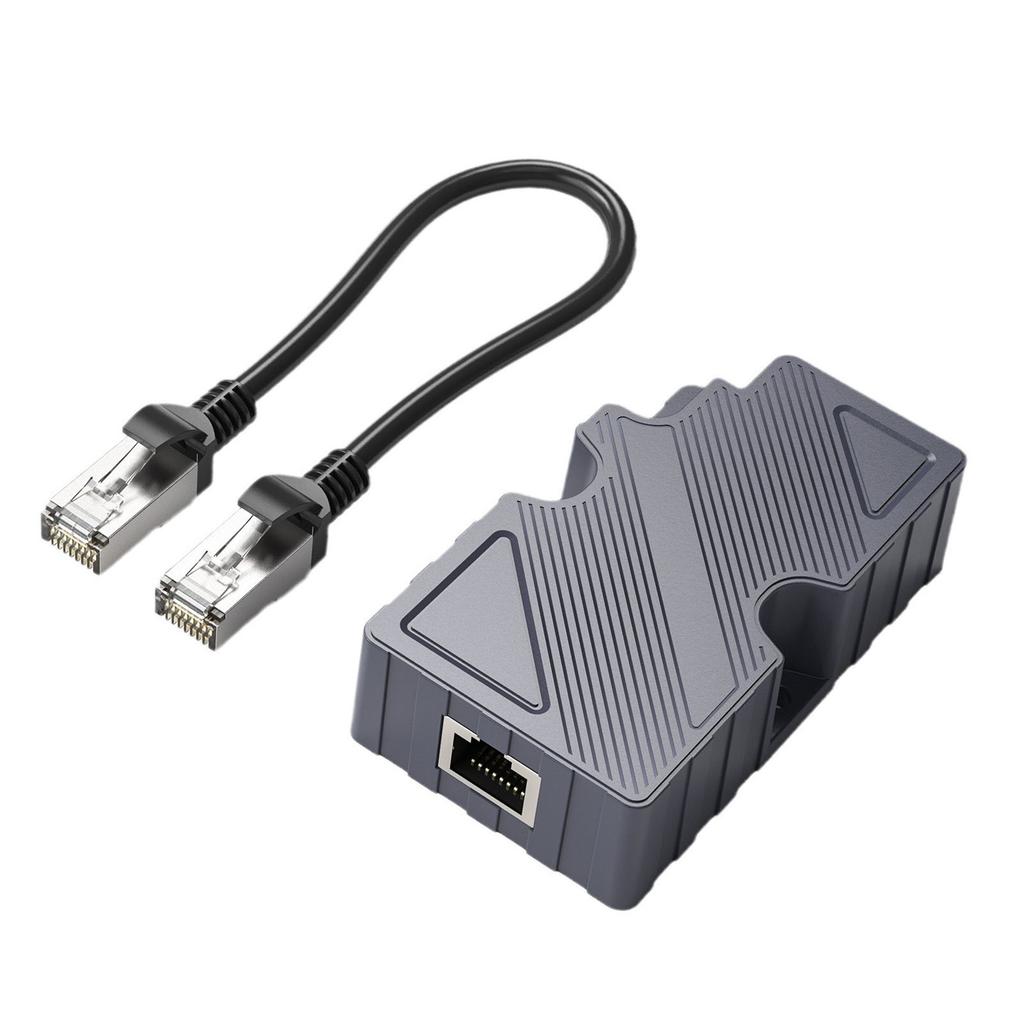 Injektor PoE GigE 150W z ochroną przeciwprzepięciową i ESD, konwerter DC 12V do 48V, zestaw adaptera Ethernet