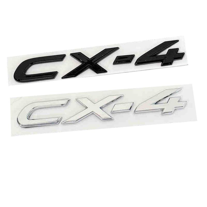 ABS Car Body Fender Side 3D Letter Emblem for Mazda CHR CX4 CX5 CX7 CX30 CX50 CX60 CX90 Rear Trunk Badge Replaced Sticker tbfxu53