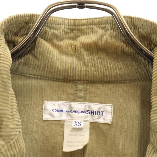 COMME des GARCONS Shirt Made In France, Corduroy Tailored Jacket XS SHIRT Men's Used
