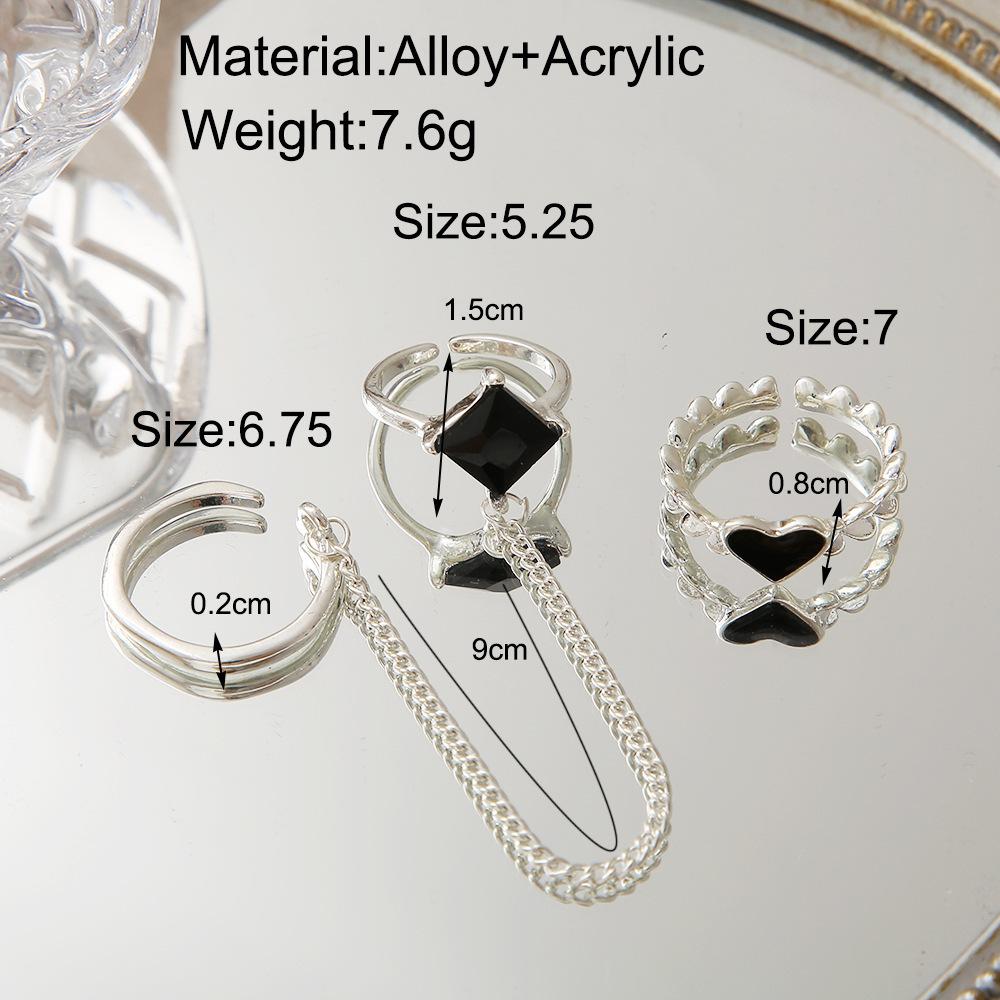 Accessori per gioielli vintage vuoti liquidi da donna con pietra preziosa irregolare estetica ragazza cava pietra rossa
