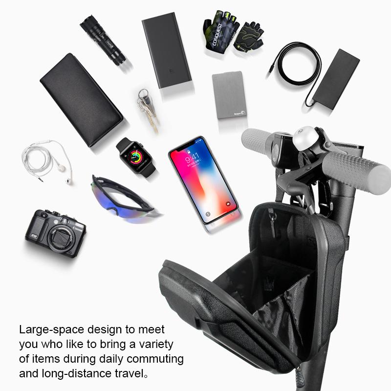 Electric Scooter Bag EVA Hard Shell Storage Car Head Bag Electric Folding Bicycle Handle Bag Balance Bike Front Bag