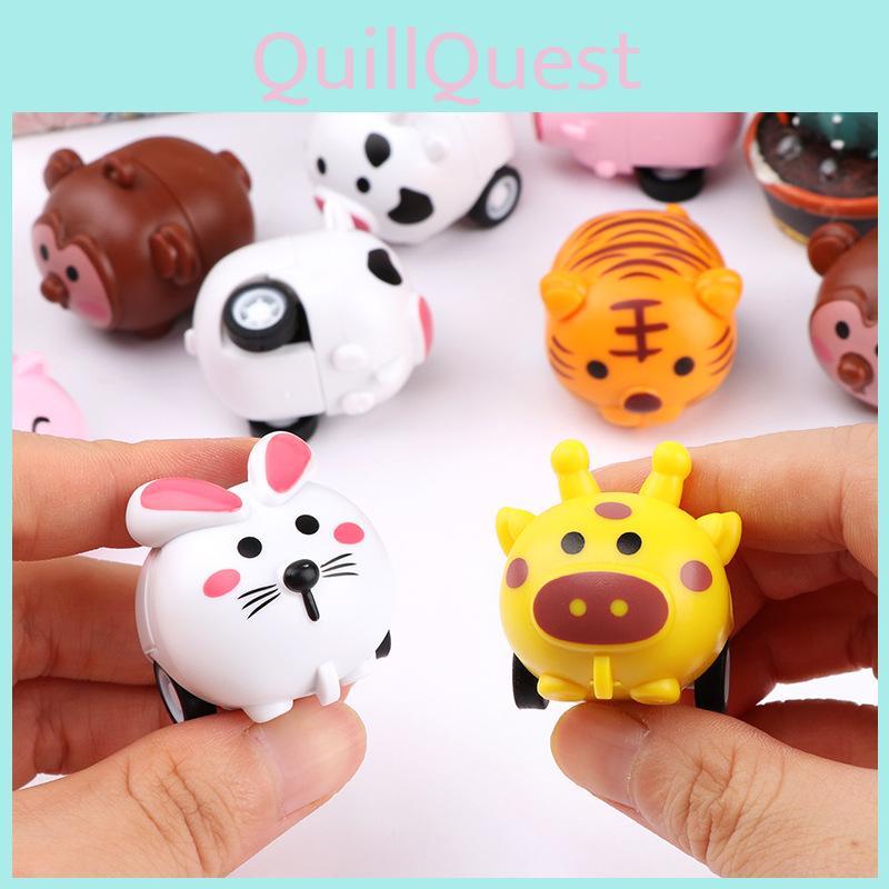 Cartoon Animal Bunny Toy Car Plastic Vehicle For Children Hand And Skills Brain
