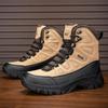 Men's Breathable Non-Slip High-Top Tactical Hiking Boots - Large Size, Wear-Resistant, Outdoor Field Combat Footwear