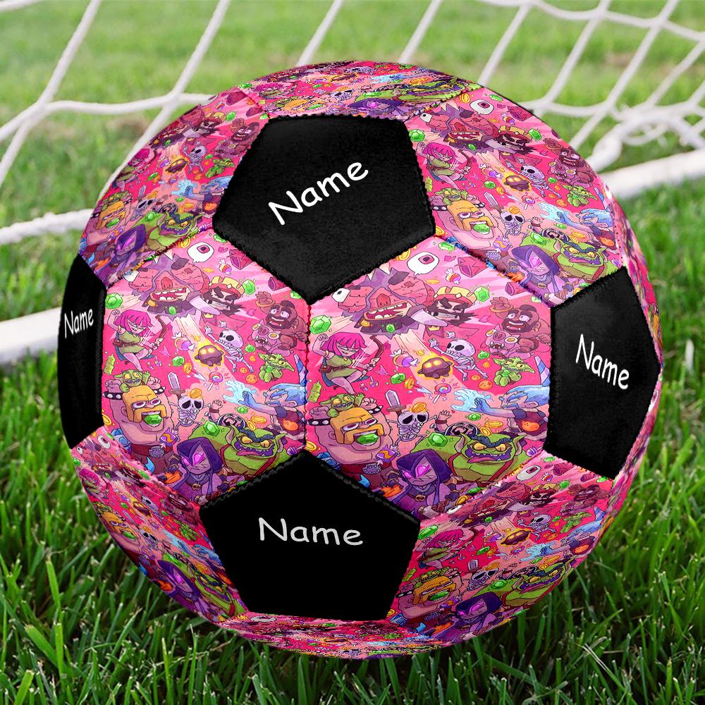 Custom Name Clash Royale Theme Size 5 Soccer Ball, Suitable for Both Indoor and Outdoor Matches, a Gift Suitable for Everyone.