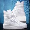 Autumn and Winter British Style Straps American High Street Boots High Top Casual Thick Baseplate Shoes