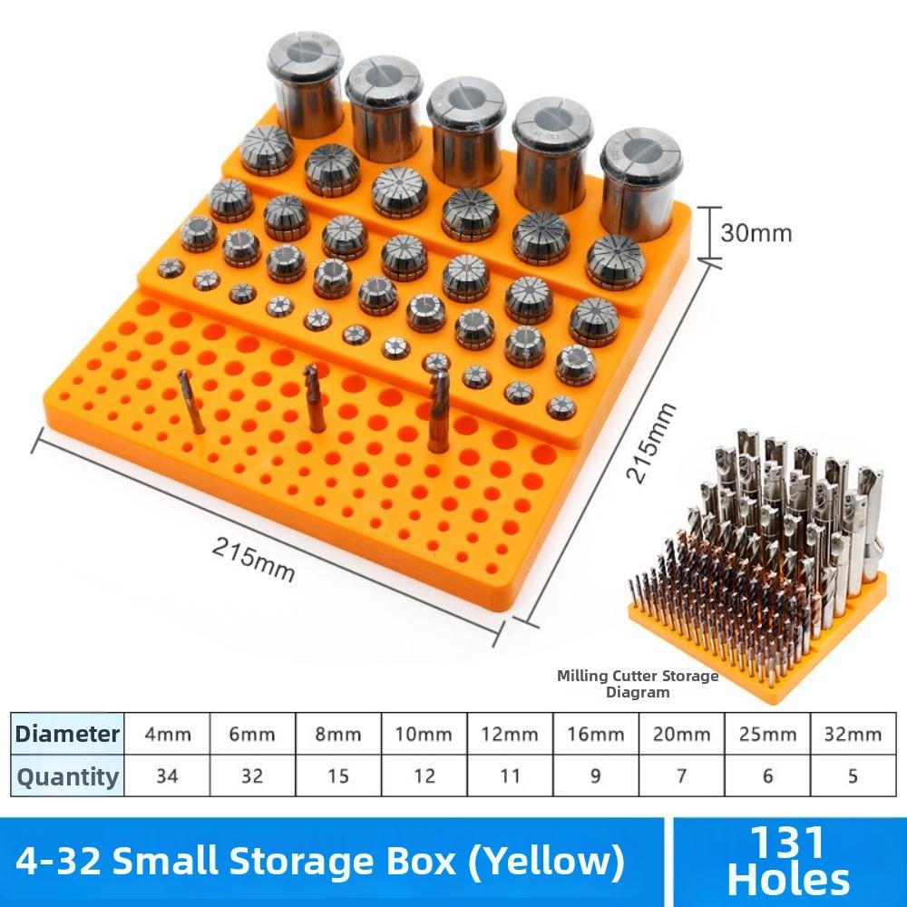 Multifunction Storage Box Large Capacity Milling Cutter Organizer For Workshop