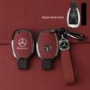 Alloy Style Car Key Case Cover Shell Fob For Mercedes Benz A B C E G Class C200 C300 E350 W205 E260L GLK A45 AMG BGA Accessories VK1