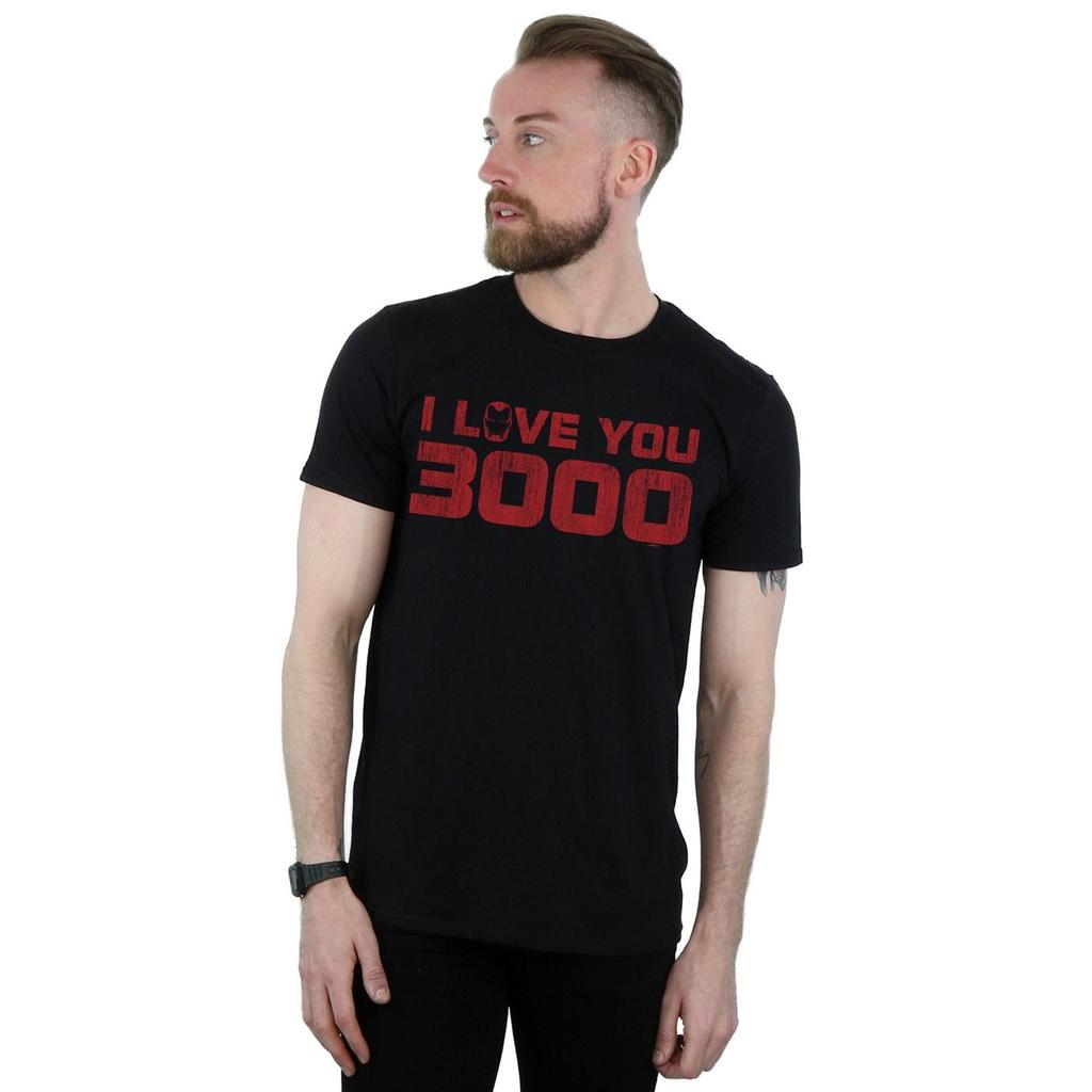 Marvel Mens Avengers Endgame I Love You 3000 Distressed T-Shirt