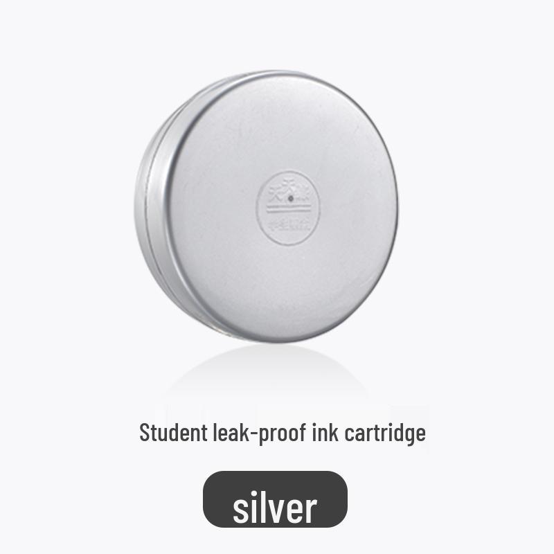 Leak-Proof Ink Cartridge with Student Calligraphy Brush Ink Well and Lid