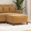 349324 vidaXL Footrest Brown 70x55x41 Cm Velvet