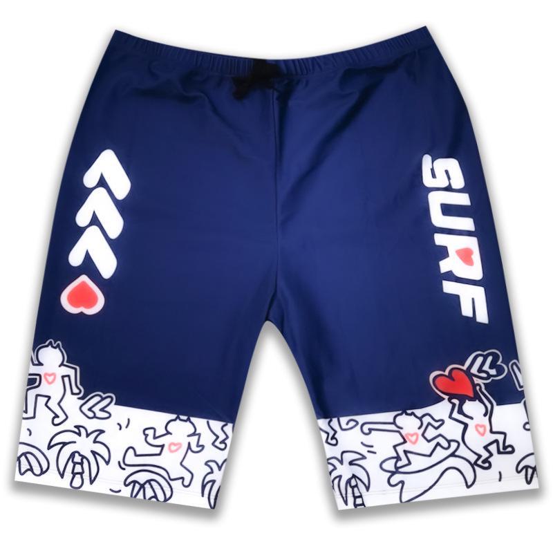 Calções de Banho Masculinos de Comprimento Médio, Boxer Longo de Praia Profissional, Fato de Banho de Tamanho Grande para Meninos para Águas Termais