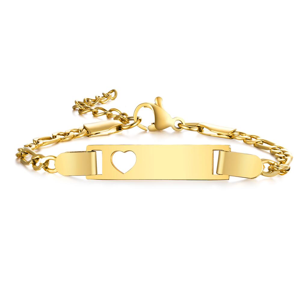 Personalized Butterfly Bracelet Name Customized for Gilrs Boy, Figaro Chain Link Wrist Jewelry Stainless Steel