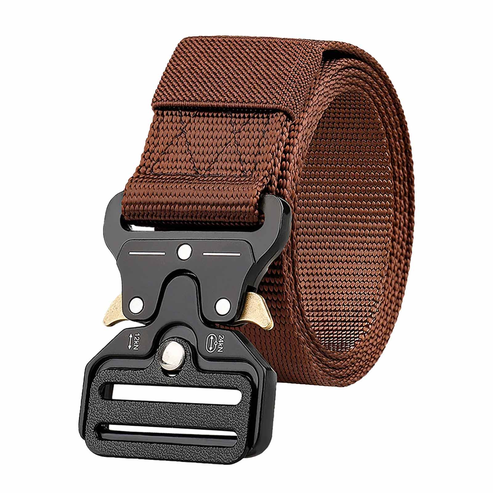 

Nylon Woven Belt for Men – Buckle Military Training Belt, Adjustable Outdoor Belt for Middle-Aged and Young Men One Size