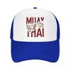 Custom Muay Thai Tiger Trucker Hat Adult Thailand Martial Art Fighter Spirit Adjustable Baseball Cap Sun Protection Trucker Cap