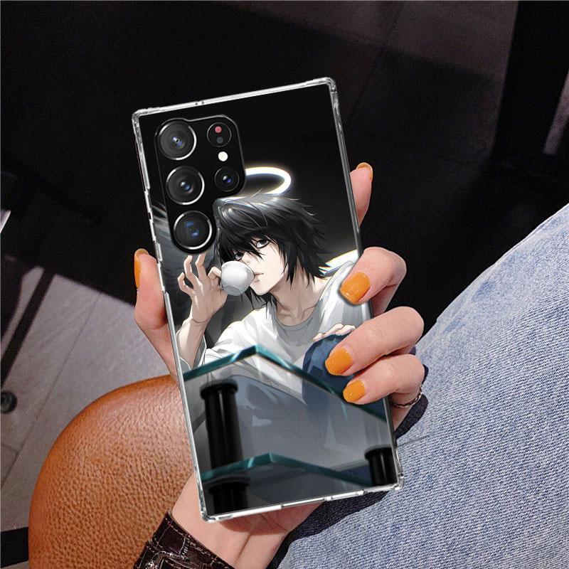 N-Note D-Death L Lawliet Phone Case For Samsung Galaxy S24 S25 Edge S26 Ultra S23 S22 S21 Plus S20 FE + Personalized Print Cover