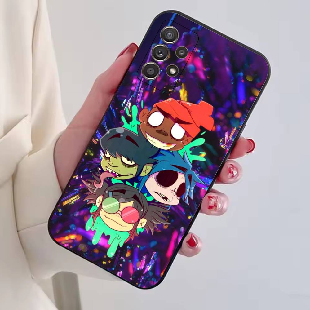 G-gorillaz Comic rock band  Phone Case For Samsung S25,S24,S21,S22,S23,S30,Ultra,S20,Plus,Fe,Soft Silicone Black Cover