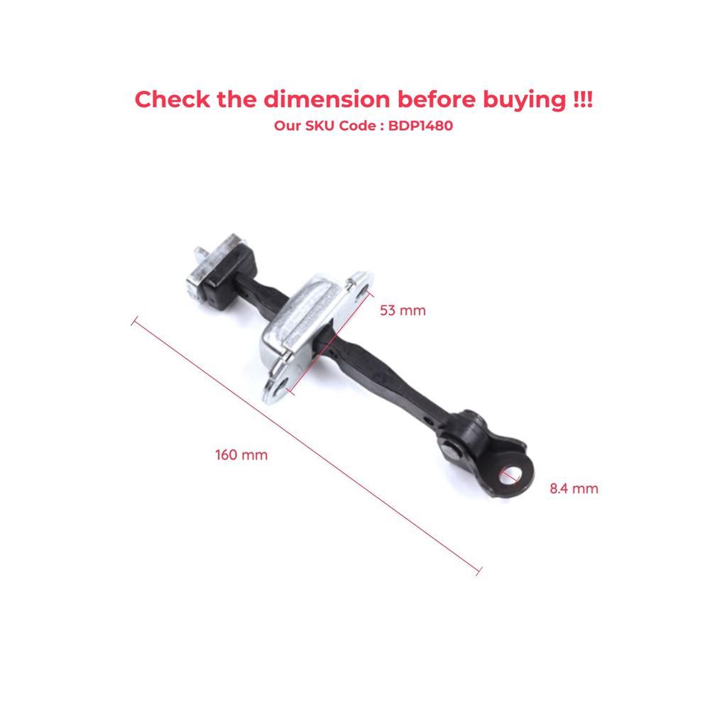 EDP1480 Vordertür Stopper Check Assy Begrenzerband für Honda Civic MK9 IX 2011-2016 HB Tourer FK Limousine FB FG 72380TV0E01