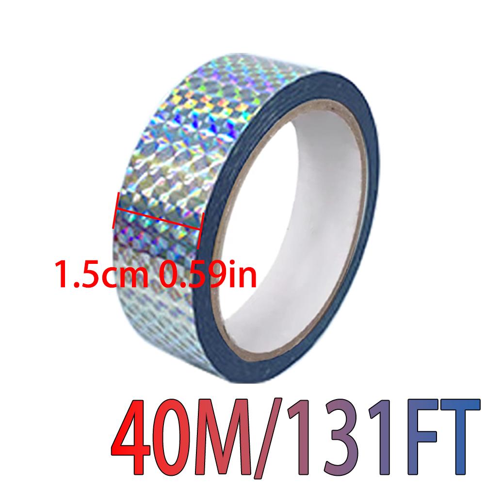 Голографическая лазерная лента, самоклеящаяся блестящая декоративная лента, упаковка для подарков на вечеринку, наклейки для горячего тиснения золотом и серебром для DIY 15mmx40m