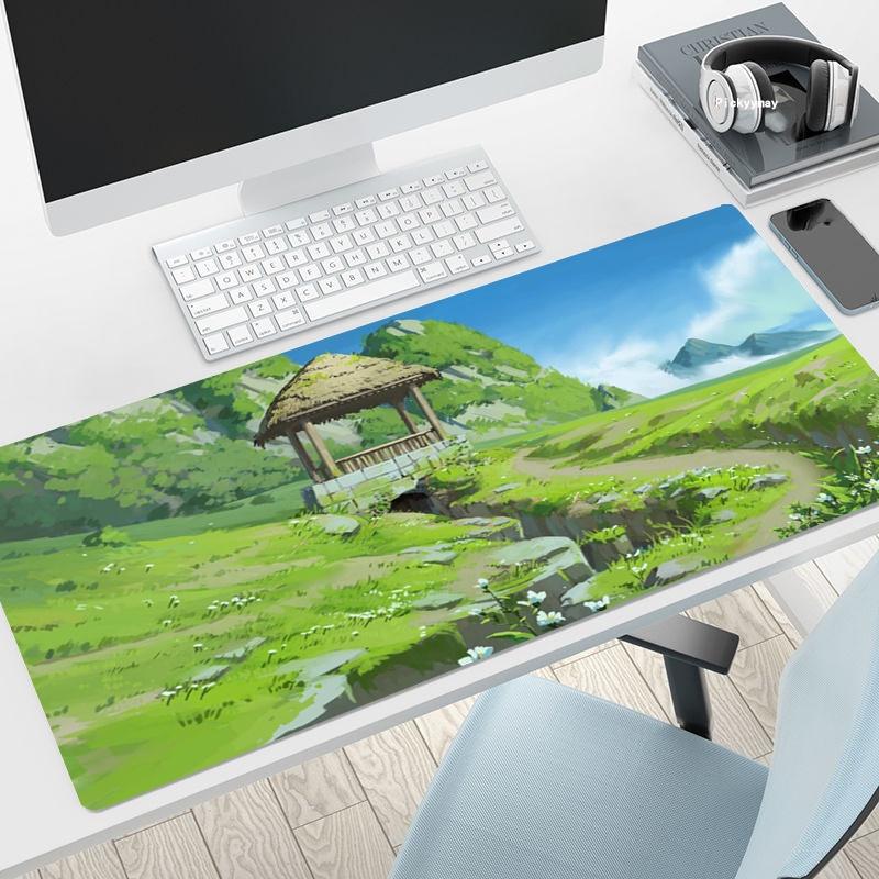 Large Gaming Mousepad Nature xcm XXL Lock Edge Mouse Pad Keyboard Mats Mouse Mat Rubber Table Carpet Office Desk Mat