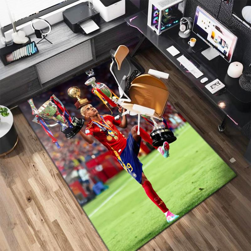 FC Barcelona's Lamine Yamal Young Player of the Year Carpet Is Suitable for Living Room and Bedroom Doormats Office Balcony Decorative Carpet 5