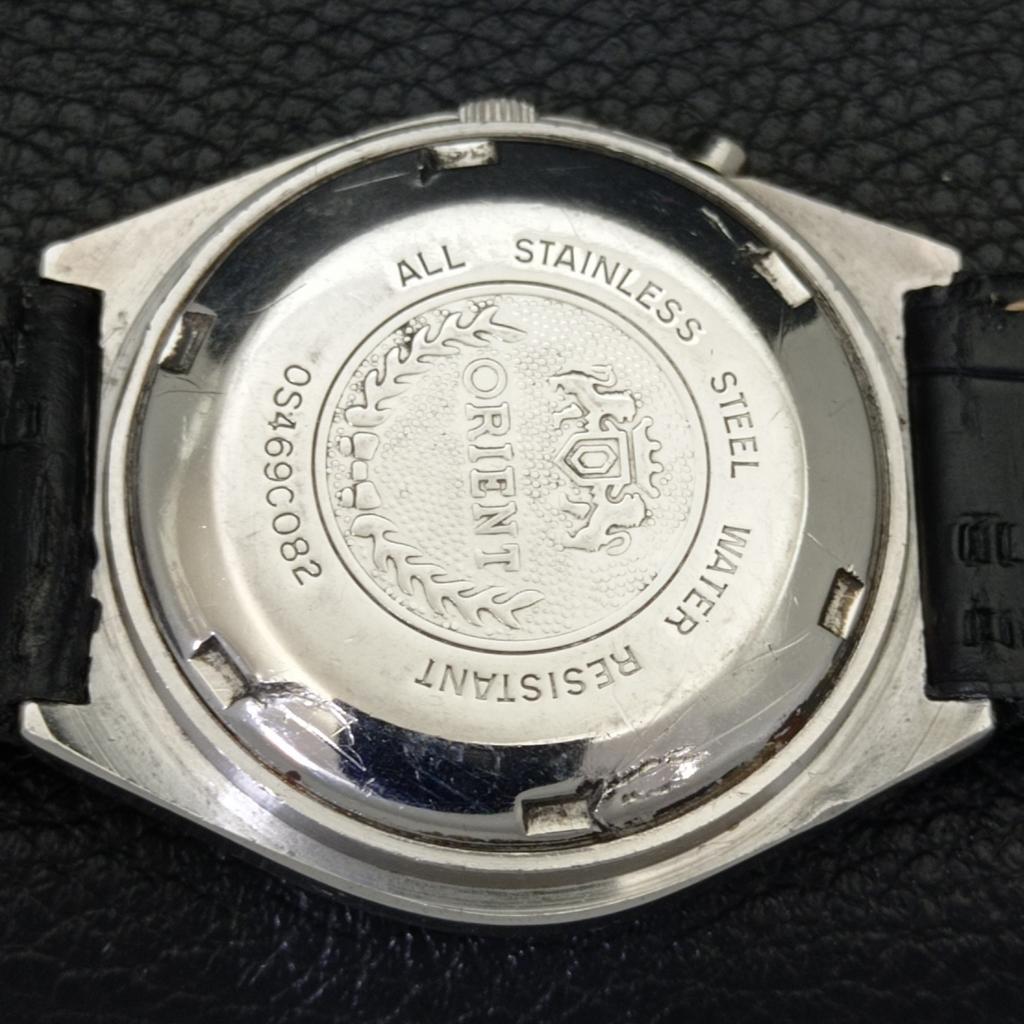 VINTAGE ORIENT AUTOMATIC JAPAN MENS BLACK COLOR DIAL WATCH A700695-5 R204-a700695