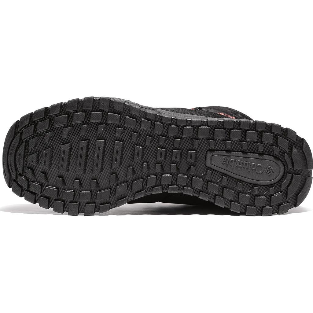 Columbia Leather Fabric Shock Absorbing Non-Slip Waterproof Warm High-Top Outdoor Functional Shoes Men Shoes Black BM2806-010