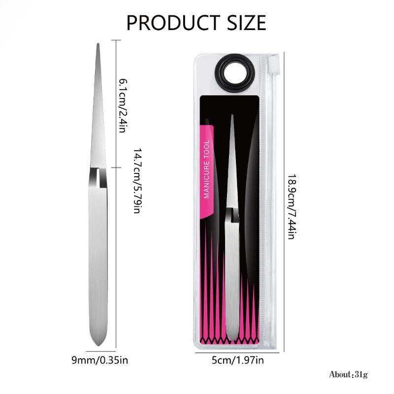 Professional Steel Nail Art Shaping Tweezers Clamp Nail Clip For Precise Manicure Control Comfortable Ergonomic Grip