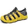 Fashion Men's Closed-Toe Beach Sandals Couple Shoes Size 36-46 Breathable EVA Sole Water Sports Shoes Anti-Slip Outdoor Hiking Sandals