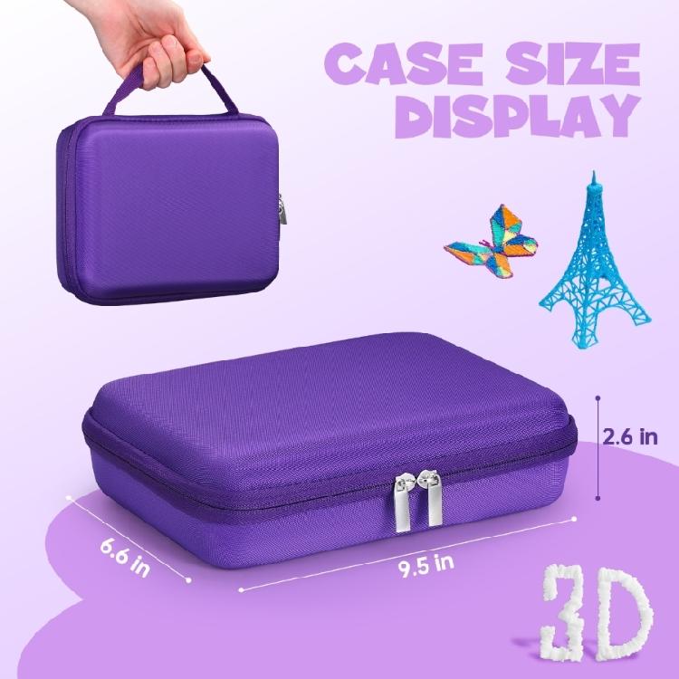 Multifunctional 3D Pen Accessories Case With Impact Resistant Shell And Quick Clean Surfaces For Home Classroom Use