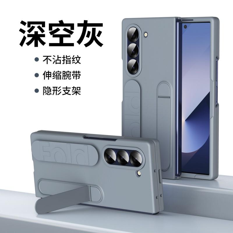 Slim TPU Case With Wrist Strap Kickstand Galaxy Z Fold8 Ultra Fold7 Fold6 Fold5 Fold4 Fold3 Anti-Drop Shockproof
