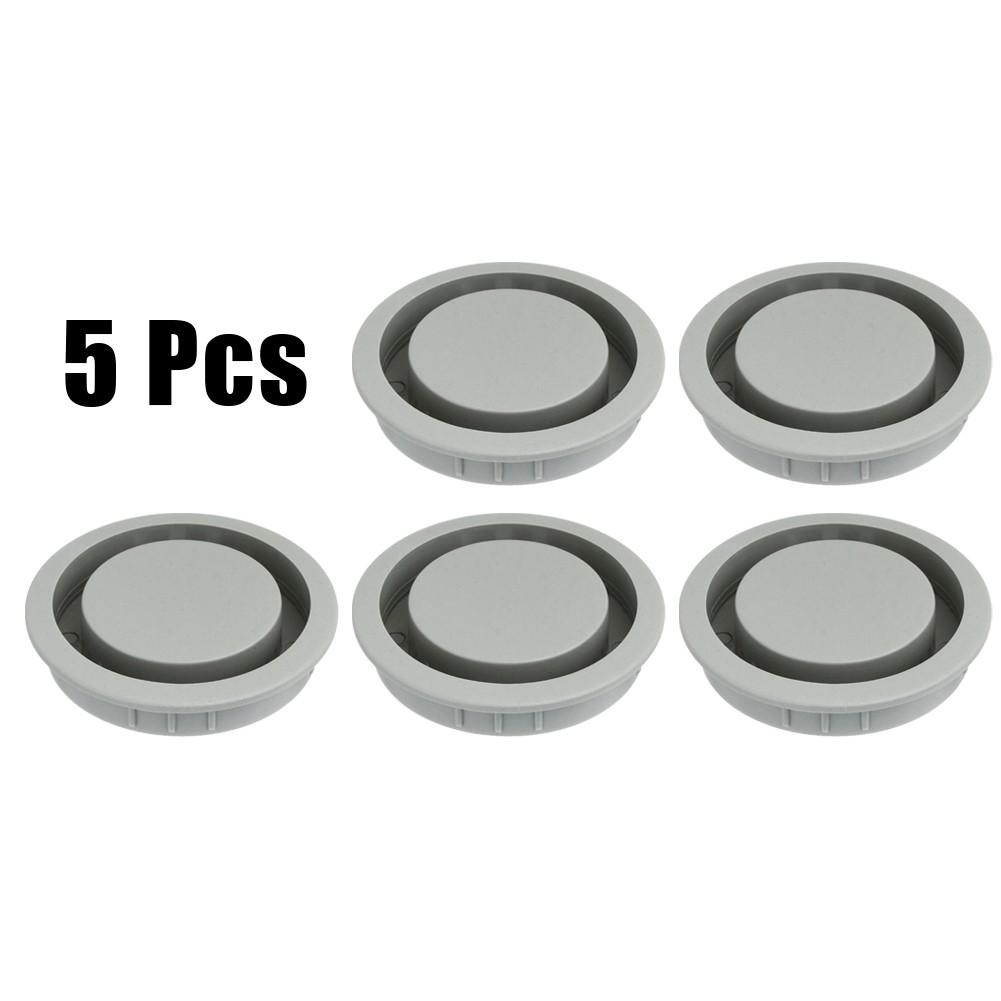 50mm Cabinet Vents ABS Plastic Air Vent Decor Grey/Black/Brown/White