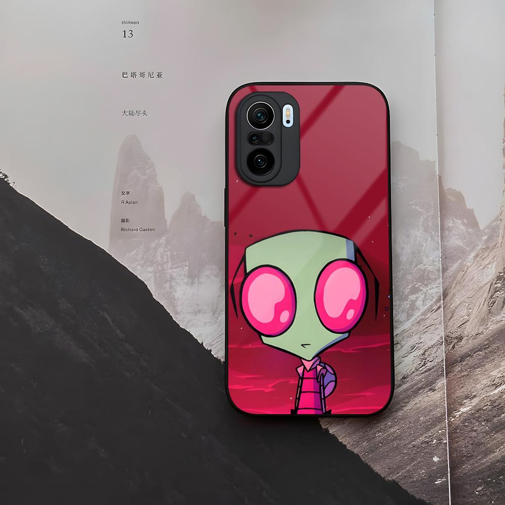 Invader Zim Phone Case Tempered Glass For Xiaomi 15 14 12 Lite Pro 13 11t Lite POCO M6 M5 X6 X5 X3 F5 F6 Pro Cover