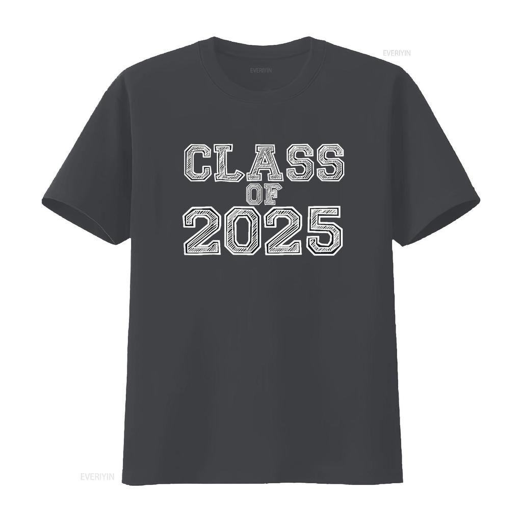 Class Of 2025 High School Graduation Date Graduate T Shirt vintage Washed graphic Stylish Unisex Breathable designer clothes