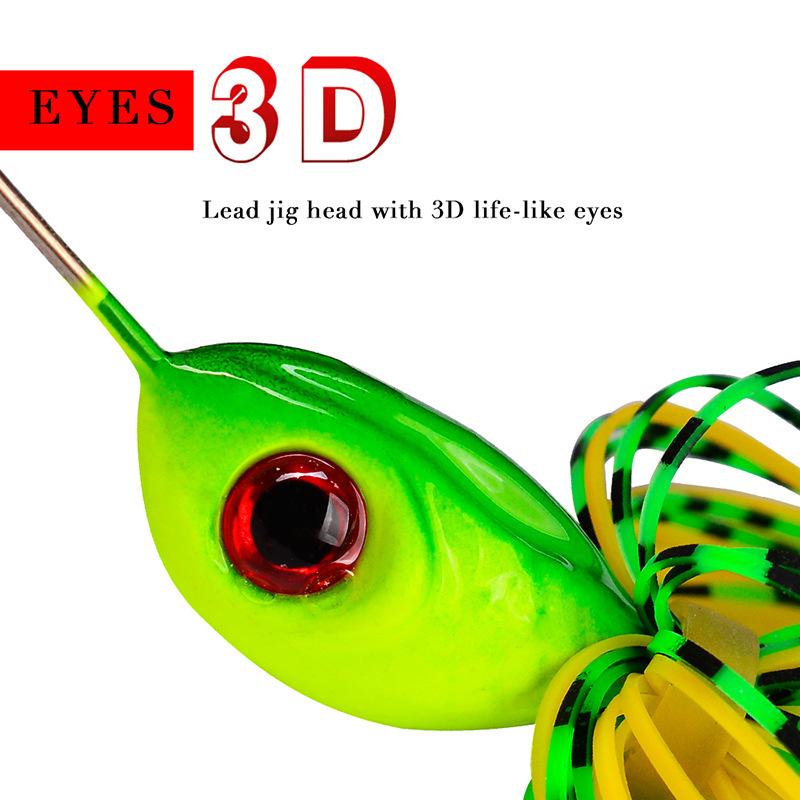 Bearded Lure Bait 10g 14g Lead Block Tassel Sequin Anti Hanging Bottom Lure Bait Bionic Bait
