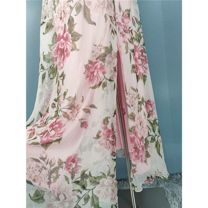 Export Single Lu Home Summer New Arrival Apron Design Sexy Open Back Chiffon Elegant Holiday Island Sanya Dress