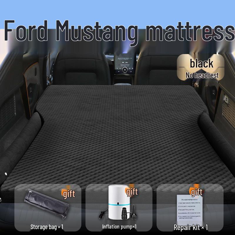 Ford Mustang Inflatable Car Bed Mattress for Trunk and Rear Seat Sleeping Standard