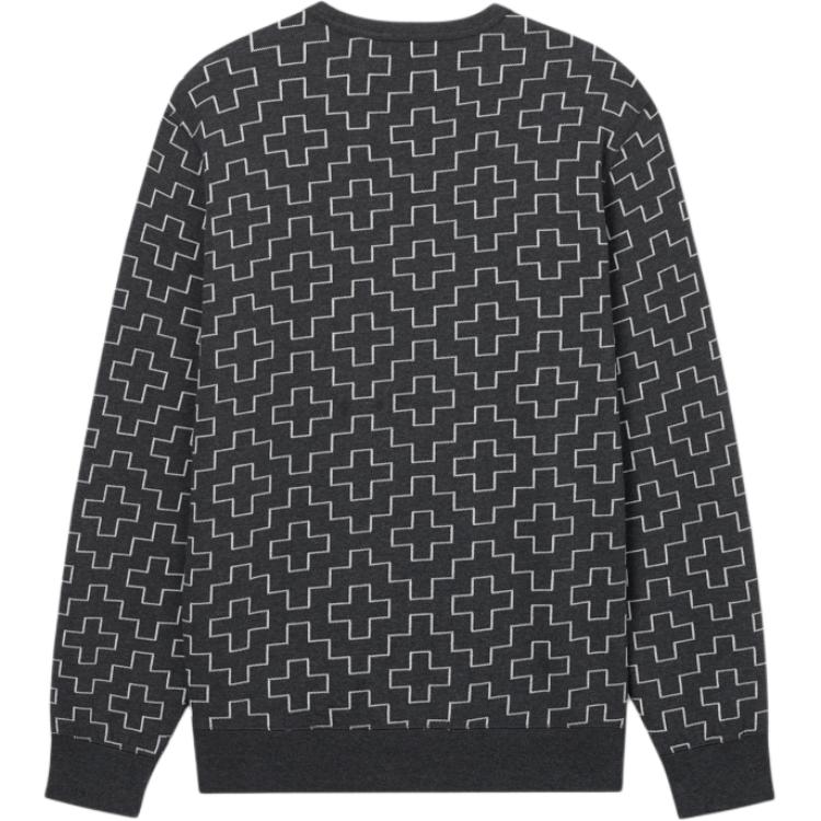 Levis Simple Comfortable Casual Loose Relaxed Ribbed Crew Neck Long Sleeve Knit Sweater Men Sweater Black 003TG-0000