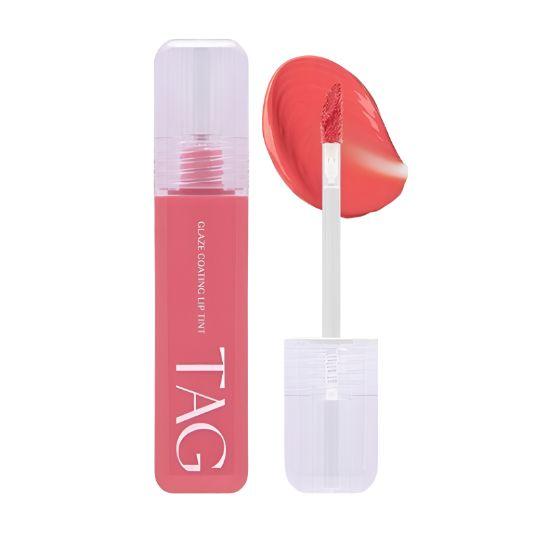TAG Glaze Coating Lip Tint #01 Bubbly Glossy Korean Lip Tint Hydrating Glass Shine Lip Makeup