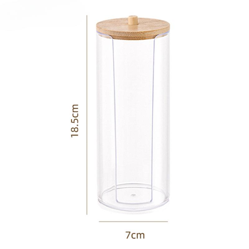 

Коробка для ватных палочек «два в одном», двухслойная, круглая, для хранения ватных дисков для снятия макияжа, для хранения ватных дисков для макияжа Storage box