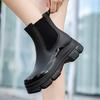 Outdoor Rubber Waterproof Women's Rain Shoes Thick Bottom Anti Slip Midsole Rain Boots Solid Color Spring and Autumn Work Shoes
